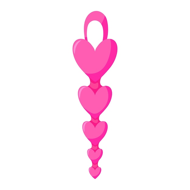Силиконовая вагинальная анальная пробка с сердечками Секс-игрушка для женского удовольствия