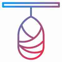 Vector silk cocoon icon vector image can be used for fabric features