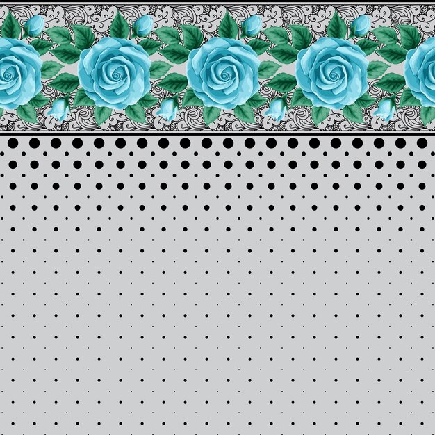silk scarf design polka dots pattern textile print vector background