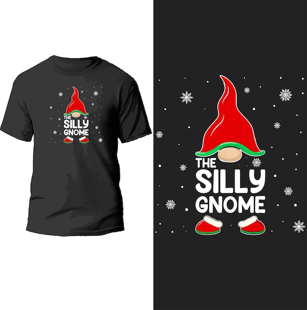 Vector the silly gnome t shirt design.