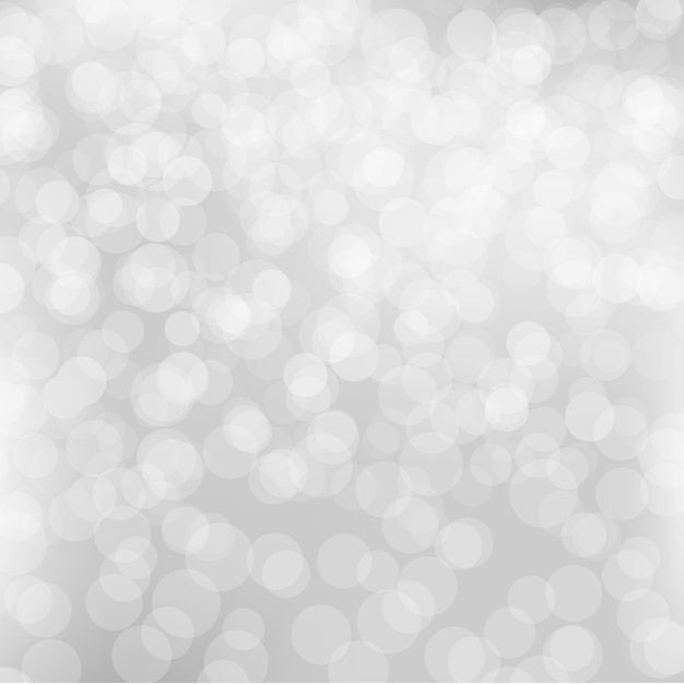 Vector silver bokeh background