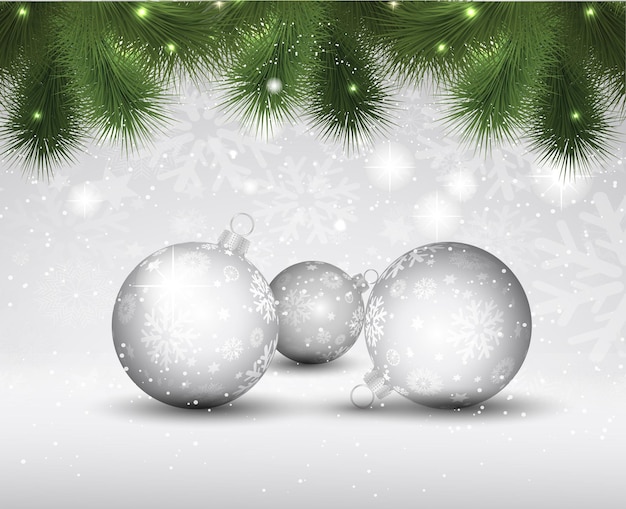 silver christmas ornaments