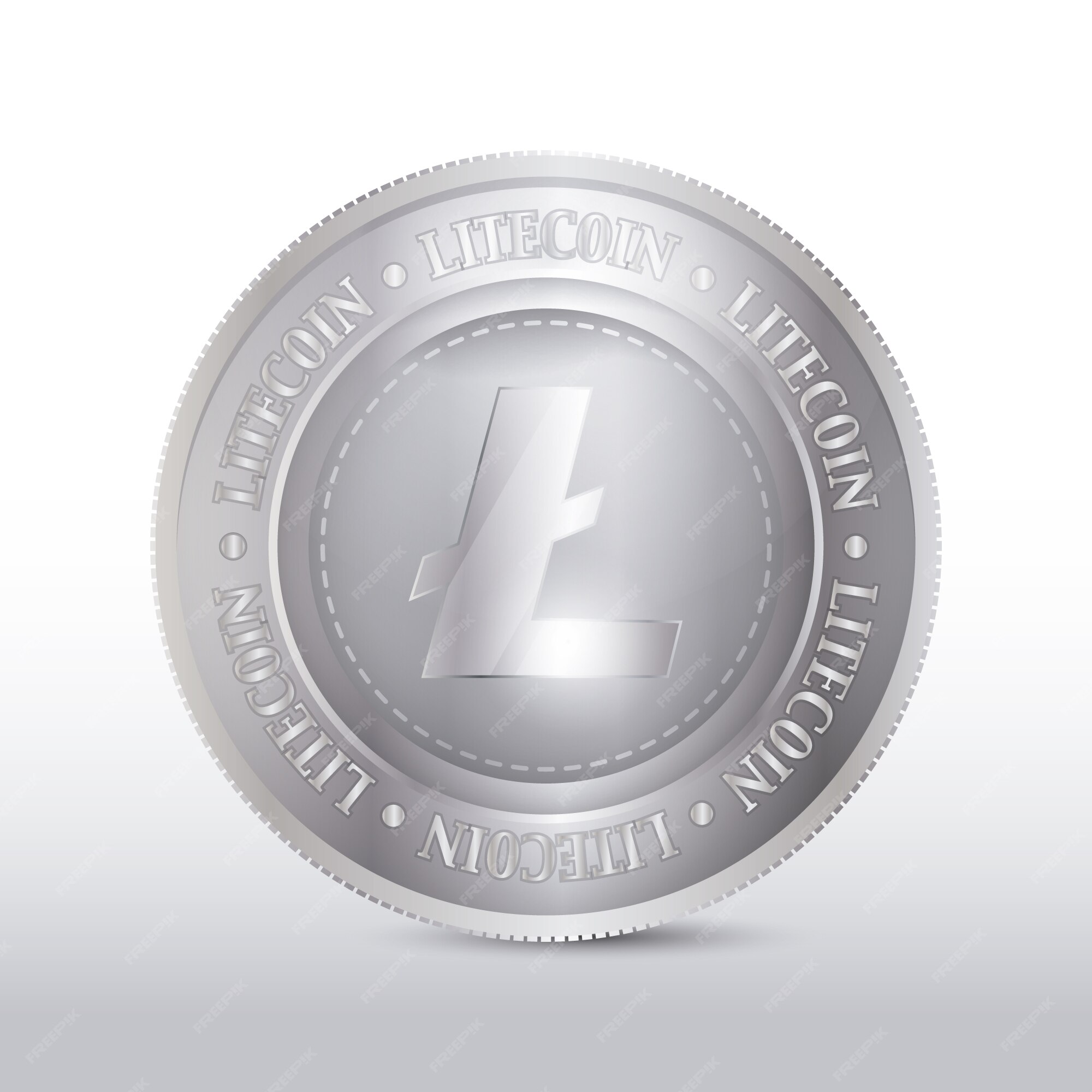Premium Vector | Silver coin design