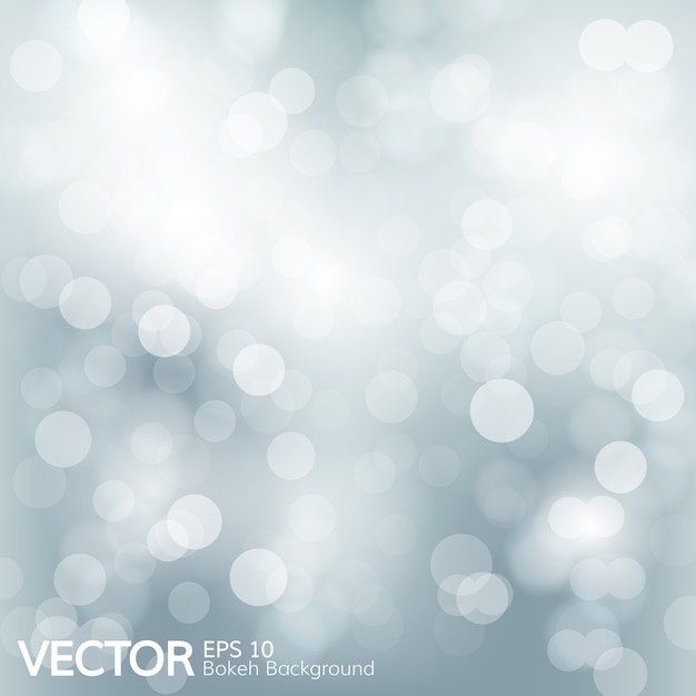 Silver defocused christmas background.