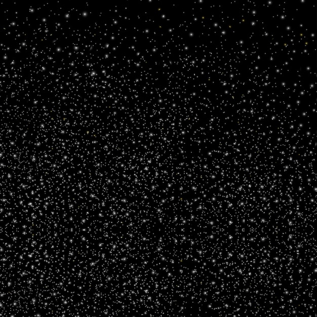 Silver glitter texture on black background