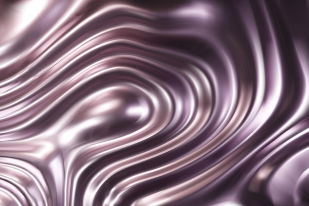 Silver liquid molten metal abstract wavy background with light reflects