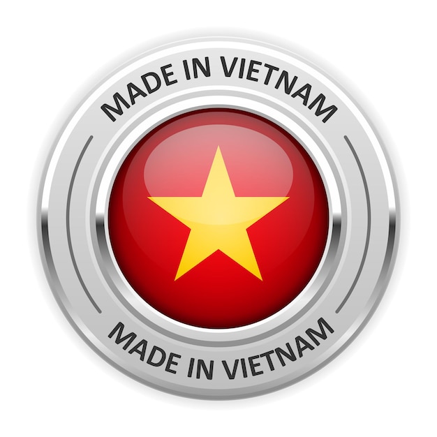 은메달 Made In Vietnam With Flag