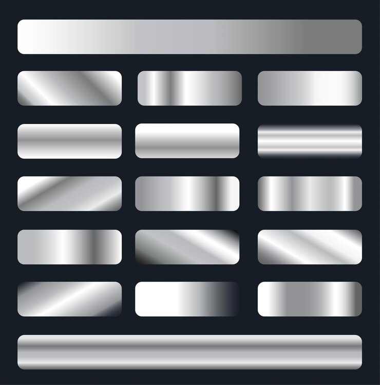 Silver Metal Gradients