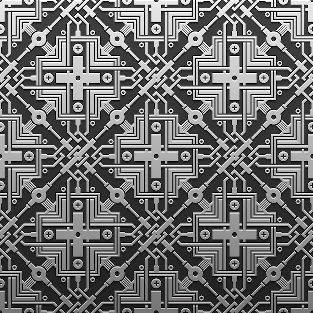 Silver/platinum metallic background with geometric pattern. elegant luxury style.