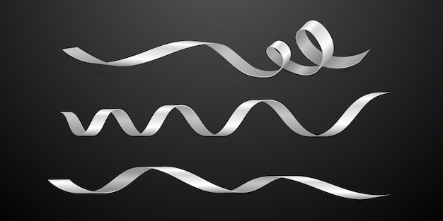 SILVER RIBBON VECTOR