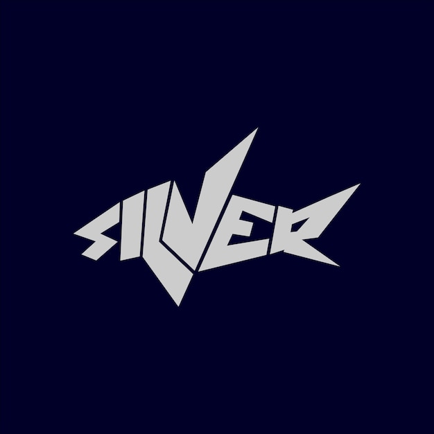 Vector silver shark