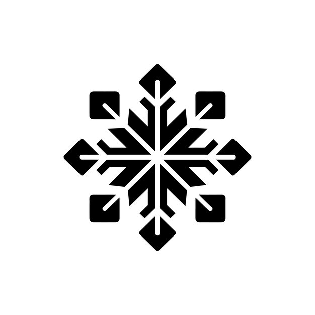 Silver snowflake snowflake icon