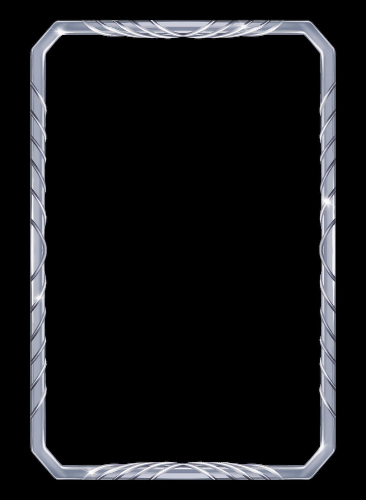 Vector silver vertical frame. vector drawing.  layout of a framed photo. vertical modern frame. blank photo