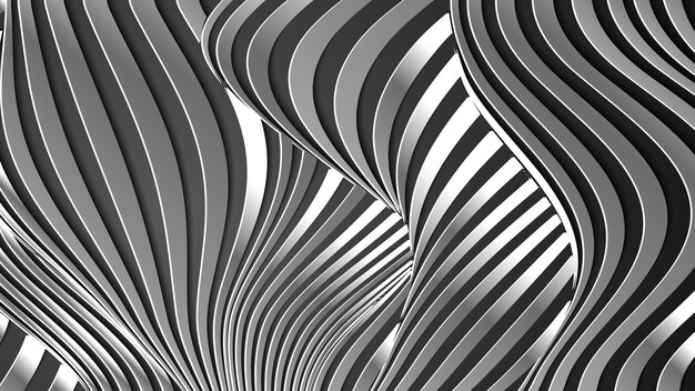 Silver waves pattern. Stainless steel background vector. EPS 10