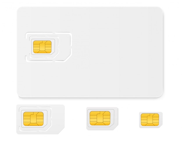 Vector sim card chip  use in digital communication phones