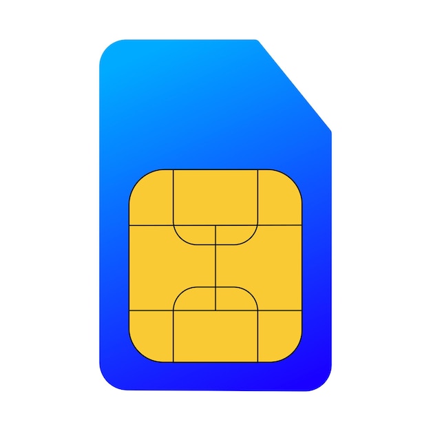 sim card line icon phone mobile phone operator communications lte number sms calls pin code vector icon for business and advertising