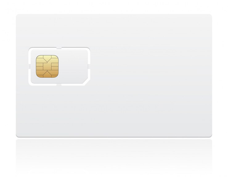 Vector sim card vector illustration
