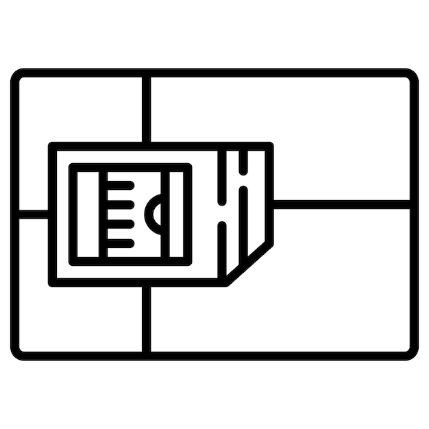 SIM 카드 터 일러스트레이션