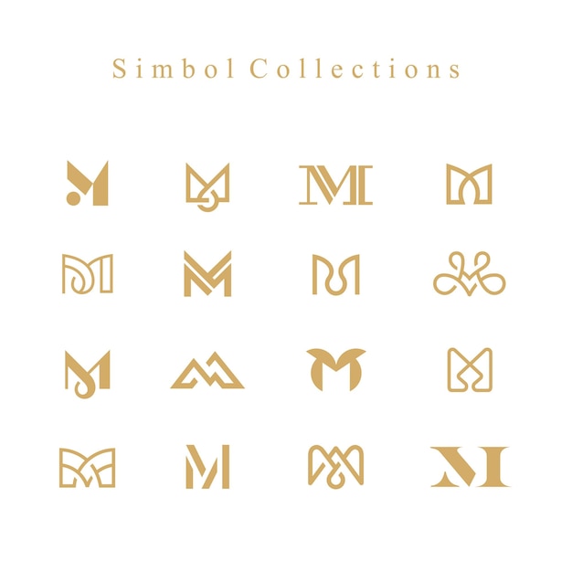 Vector simbol-monogramcollecties