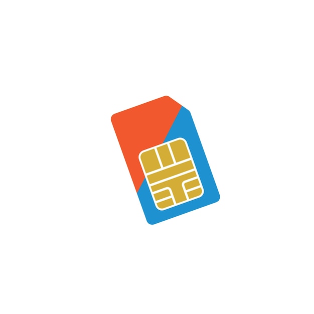 Simcard 아이콘 벡터 일러스트 레이 션