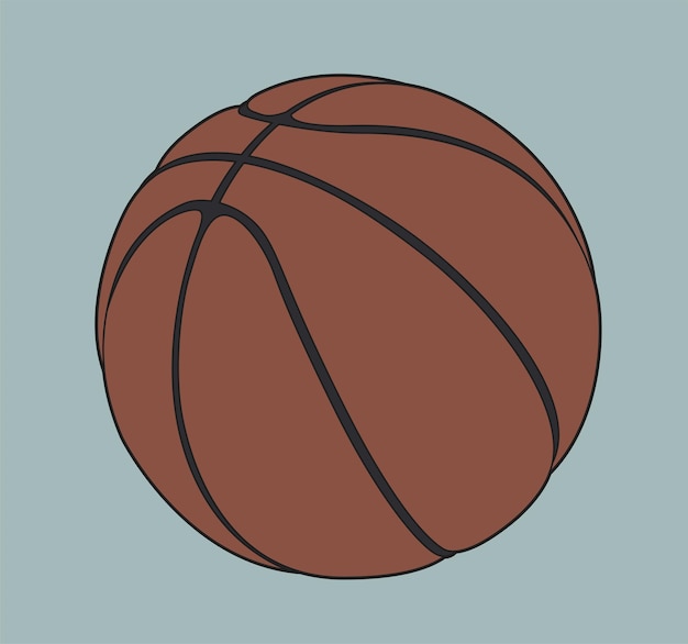 Simpele Basketbal Illustratie