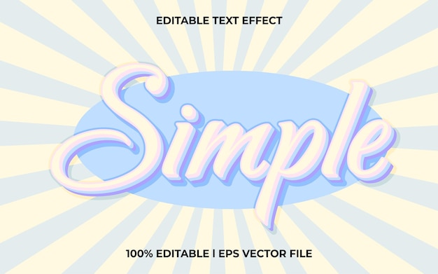 벡터 간단한 3d 텍스트 효과 및 편집 가능한 텍스트 템플릿 3d 스타일 사용