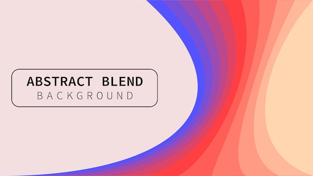 Simple abstract blending object vector background