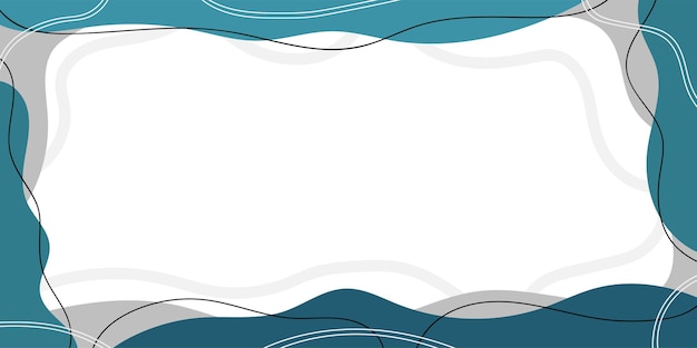 Vector simple abstract hand drawn banner background frame vector