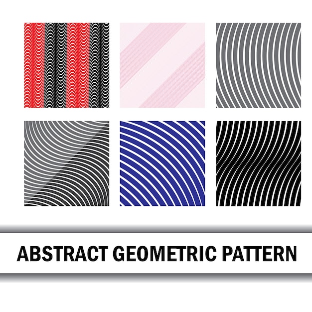 simple abstract seamlees black color twist wavy pattern vector