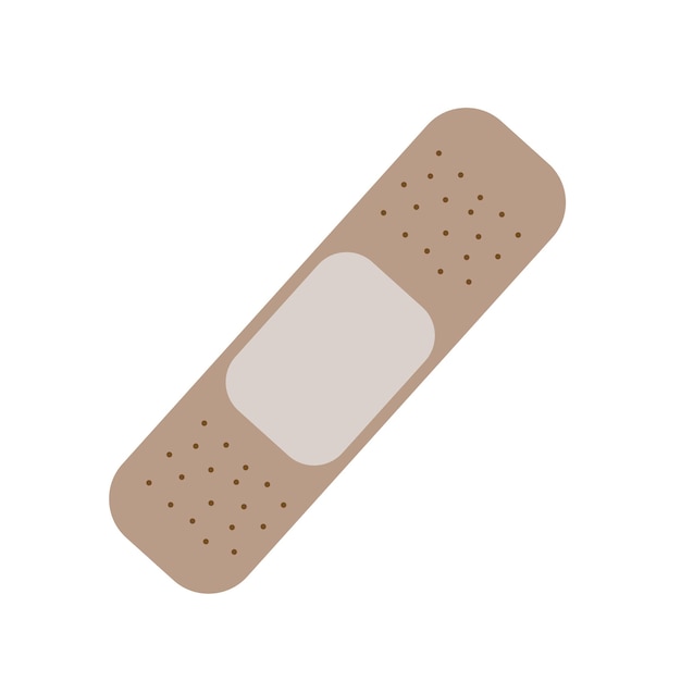 Vector simple adhesive bandage in a cartoon style