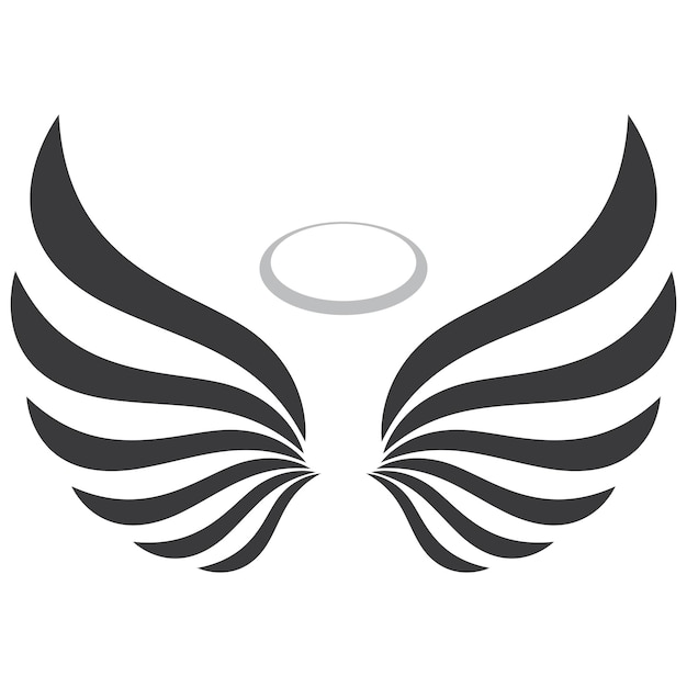 Simple angel wings logo