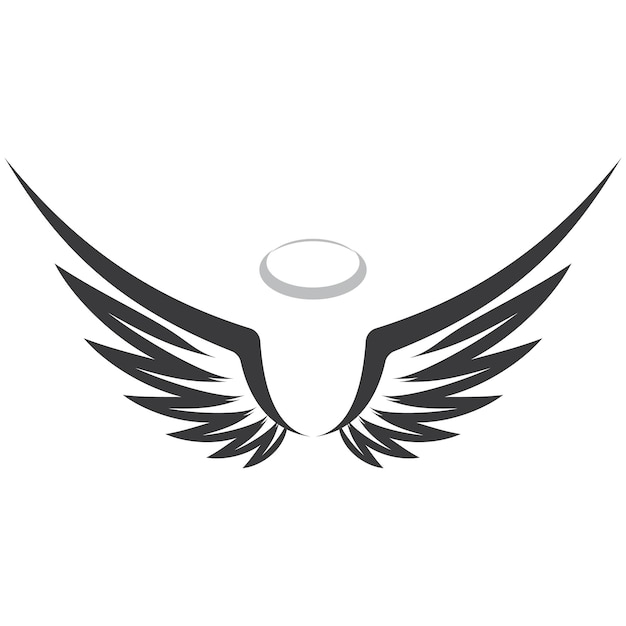 Simple angel wings logo