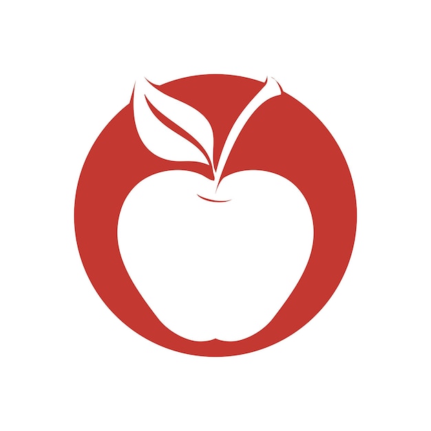 Vector simple apple vector image