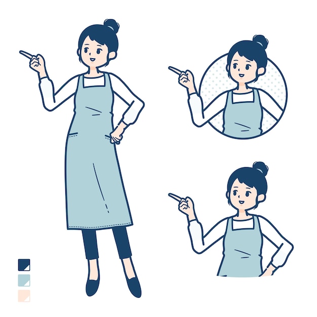 Simple apron womancommentary