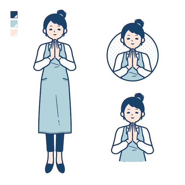 Simple apron womanprayer