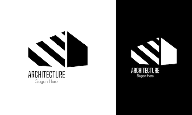 Logo di edificio di architettura semplice