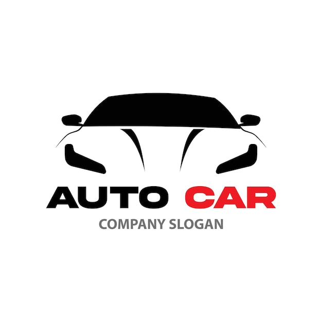 Vector simple auto car company logo template