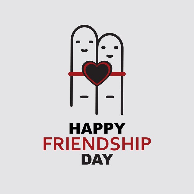 simple background of friendship day design