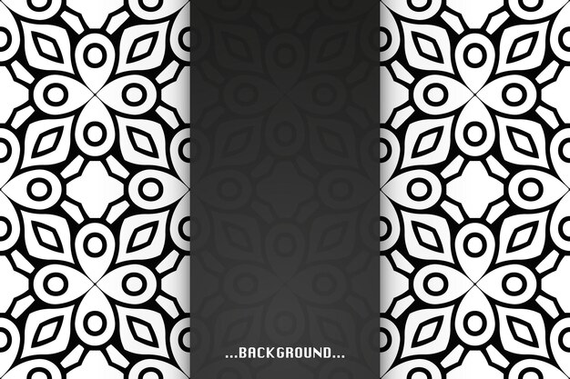 Simple background with ethnic shapes.