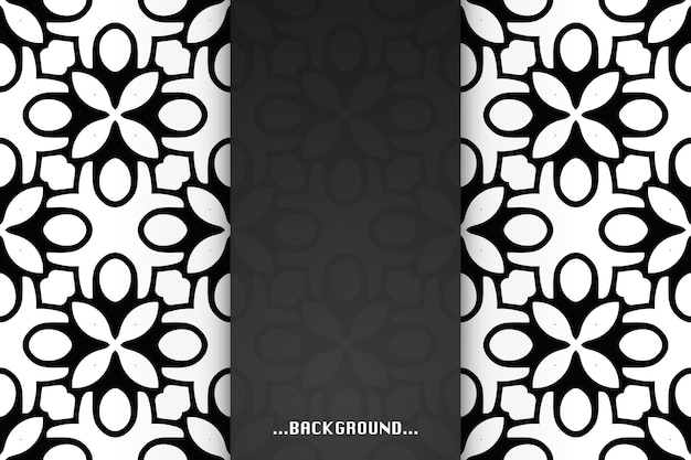 Simple background with ethnic shapes.