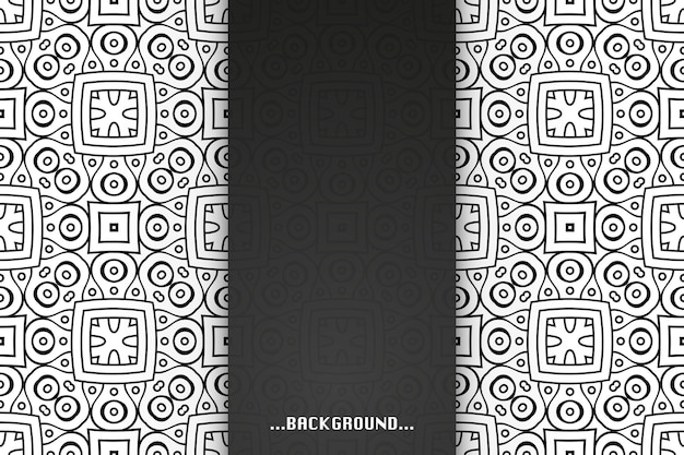Simple background with ethnic shapes.