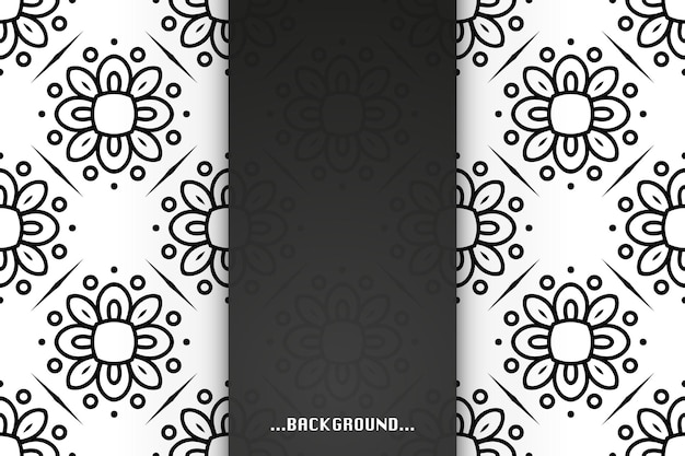 Simple background with ethnic shapes.