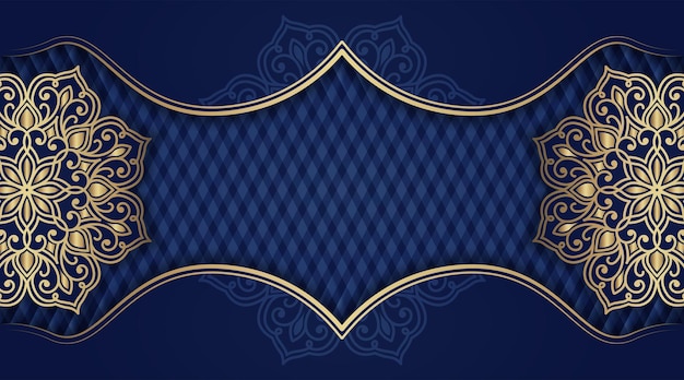 Simple background with gold ornament border