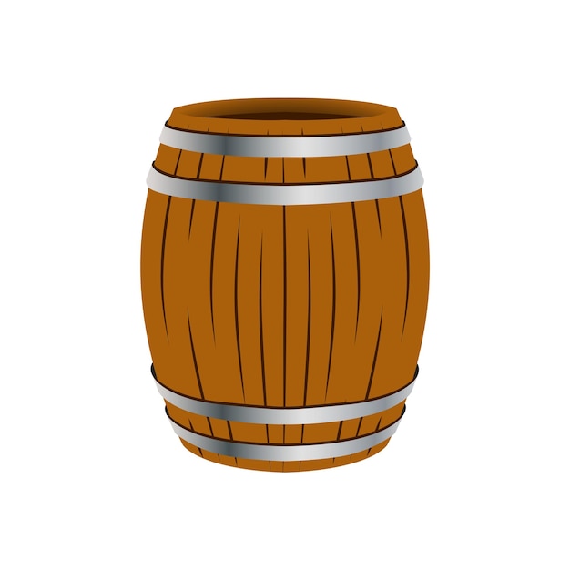 Vector simple barrel vector icon barrel logo vector illustration