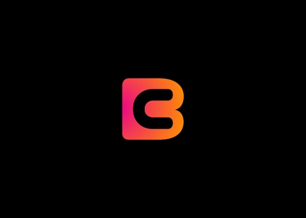 Простая красивая буква B и логотип C для компании или брендового продукта