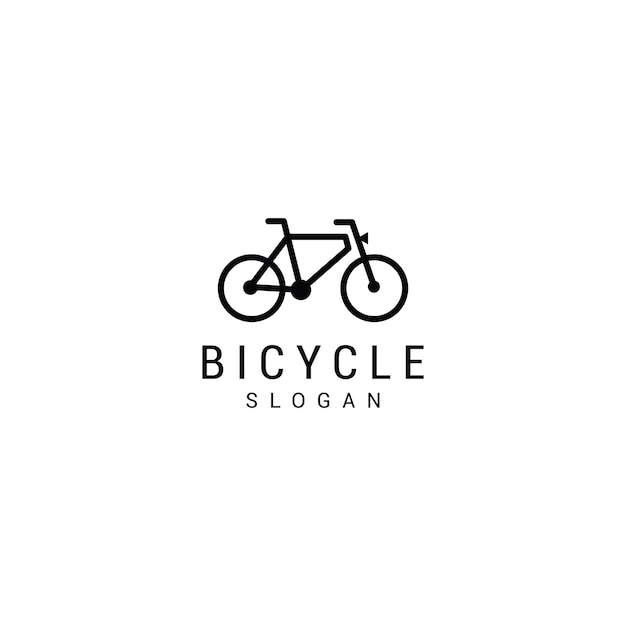 Simple bicycle logo template premium vector premium vector Premium Vector