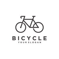 Vector simple bicycle logo template