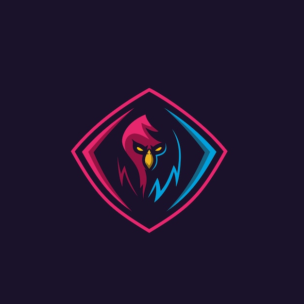 Simple bird logo for gaming squad