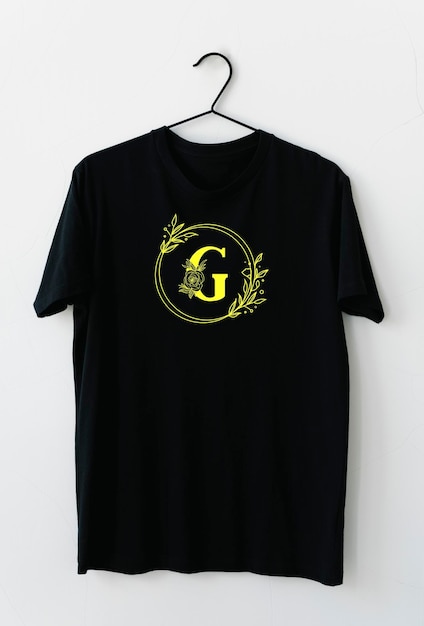 Simple black t shirt design