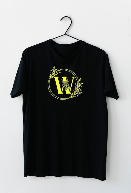 Vector simple black t shirt design